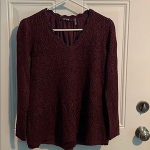 Nic & Zoe Metallic Shine On sweater